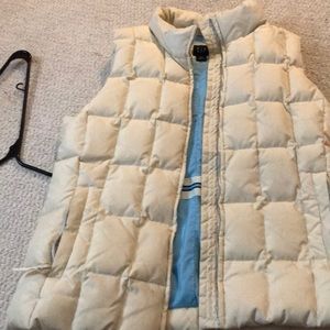 Cream puffy vest